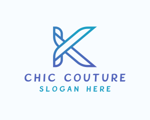 Fashion Tailoring Shears logo design