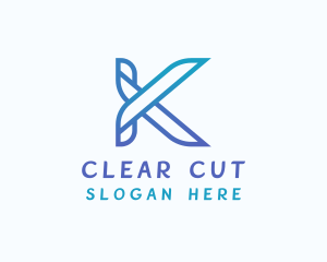 Fashion Tailoring Shears logo design