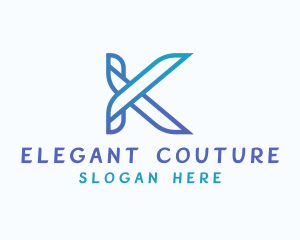 Fashion Tailoring Shears logo design