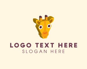 Wild Giraffe Zoo  Logo