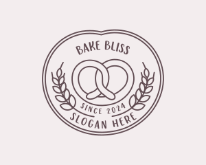 Pretzel Baking Patisserie logo design