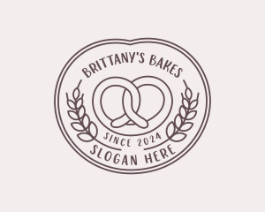 Pretzel Baking Patisserie logo design