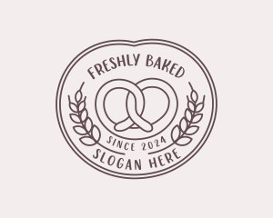 Pretzel Baking Patisserie logo design