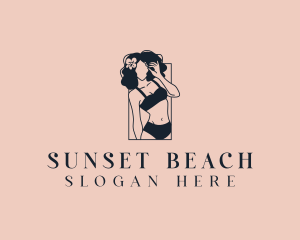 Bikini Fashion Woman logo design