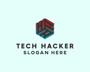 Software Tech Cube logo design