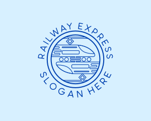 Train Railway Rail logo design