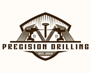 Drill Repair Renovation logo design