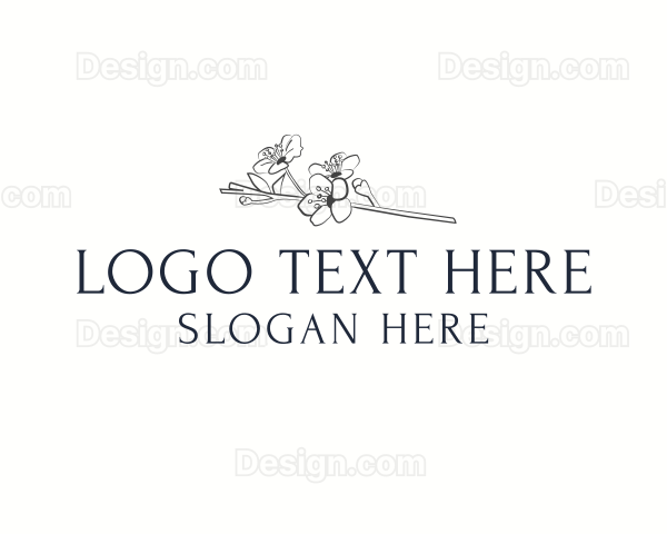 Floral Blossom Wordmark Logo