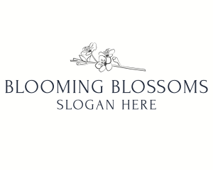 Floral Blossom Wordmark logo design