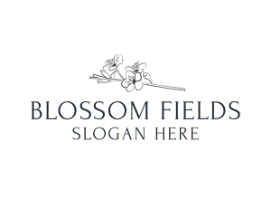 Floral Blossom Wordmark logo design