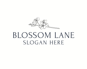 Floral Blossom Wordmark logo design