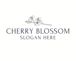 Floral Blossom Wordmark logo design