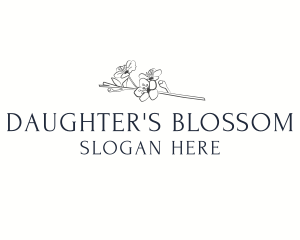 Floral Blossom Wordmark logo design