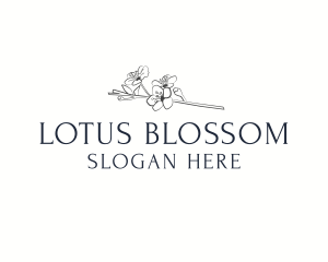 Floral Blossom Wordmark logo design