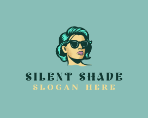 Woman Shades Pinup logo design