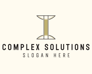 Simple Minimalist Pillar Business logo design