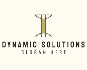 Simple Minimalist Pillar Business logo design