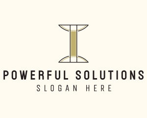 Simple Minimalist Pillar Business logo design