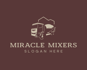 Construction Cement Mixer logo