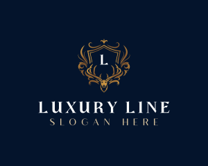 Deer Luxury Crest logo design