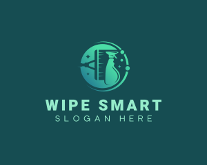 Sanitation Wiper Spray logo design