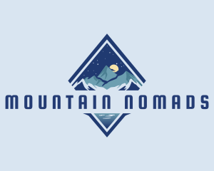 Night Mountain Peak logo design