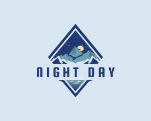 Night Mountain Peak logo design