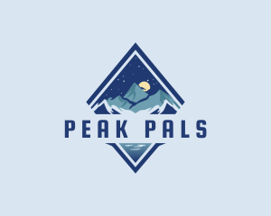 Night Mountain Peak logo design