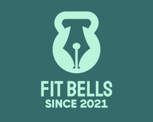 Kettlebell Pen Fitness Blog logo design