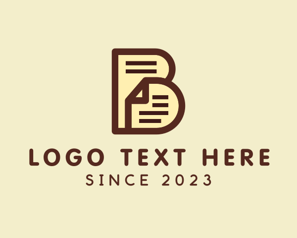 Letter B logo example 3