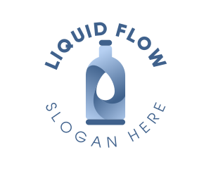 Bottle Water Drop logo design