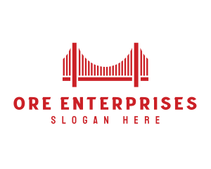 Infrastructure Bridge Architecture logo design