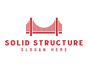 Infrastructure Bridge Architecture logo design