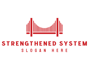 Infrastructure Bridge Architecture logo design