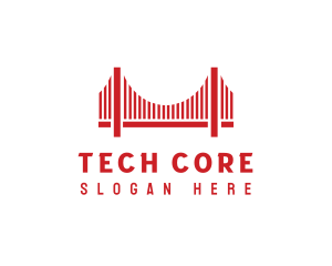 Infrastructure Bridge Architecture logo design