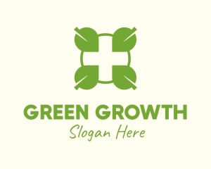 Medical Green Leaf Community logo design