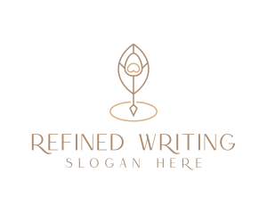 Quill Writer Blogger logo design