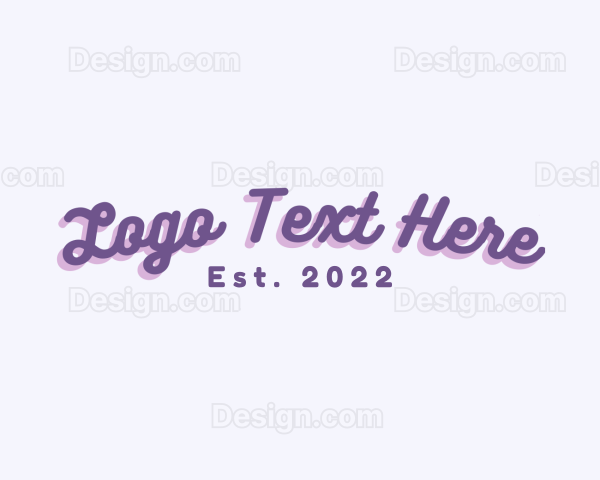 Funky Cursive Script Logo