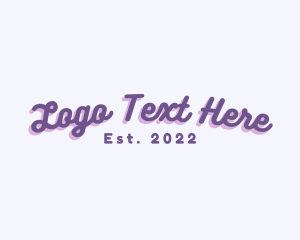 Funky Cursive Script logo