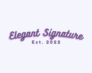 Funky Cursive Script logo design