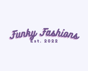 Funky Cursive Script logo