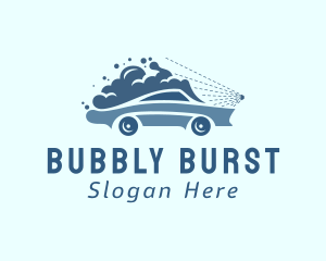 Car Water Bubbles  logo design