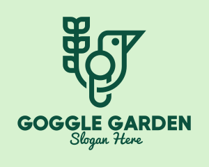 Green Eco Bird logo design