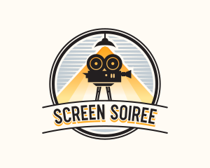 Cinema Film Camera logo design