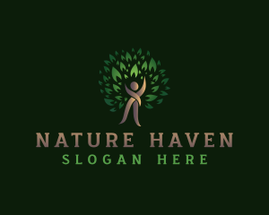 Nature Human Tree logo design