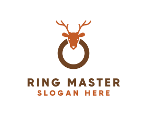 Deer Animal Ring logo