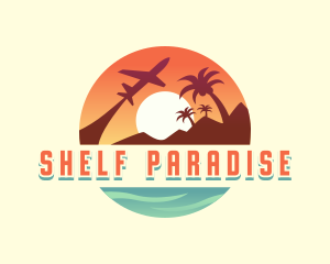 Tropical Plane Travel logo design