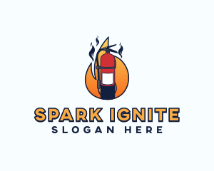 Fire Extinguisher Equipment logo design