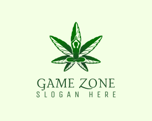 Green Cannabis Meditation logo