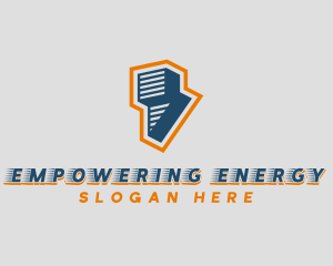 Energy Lightning Bolt logo design